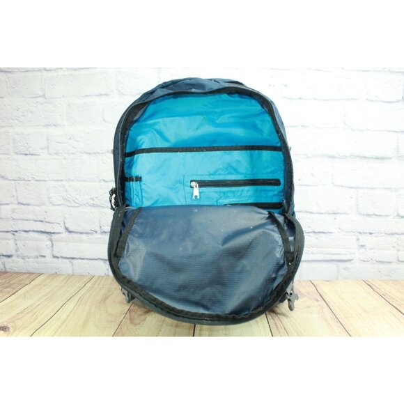 LL Bean Adult Carry Portable Locker Pack 42L School Hiking Pack Backpack Blue - Picture 10 of 16